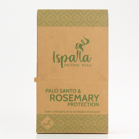 Ispalla Palo Santo & Rosemary Incense (Protection)- Retail Display Box- 12 packs 